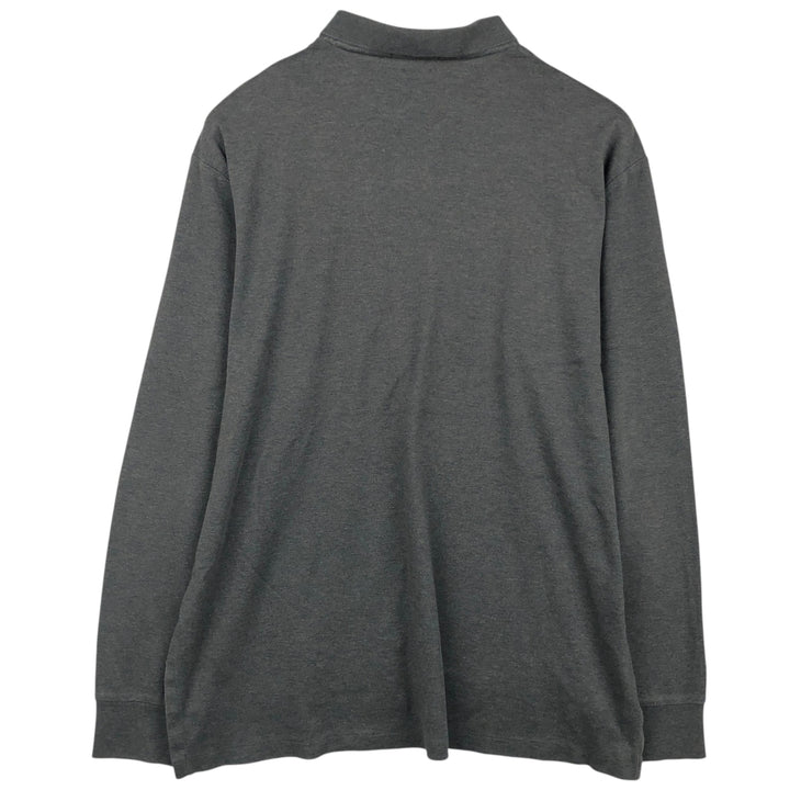 Ralph Lauren POLO RALPH LAUREN Long Sleeve Polo Shirt Men's XL cotton Charcoal Vintage Second Hand