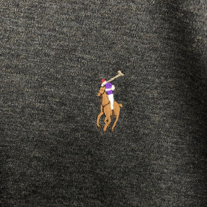 Ralph Lauren POLO RALPH LAUREN Long Sleeve Polo Shirt Men's XL cotton Charcoal Vintage Second Hand