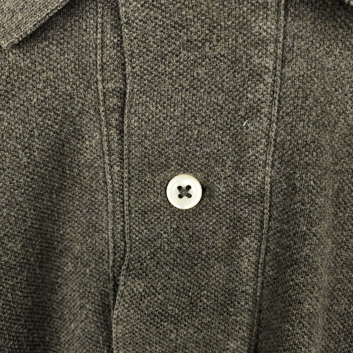 Ralph Lauren POLO by Ralph Lauren long sleeve polo shirt, men's XL size cotton Khaki type Vintage Second Hand