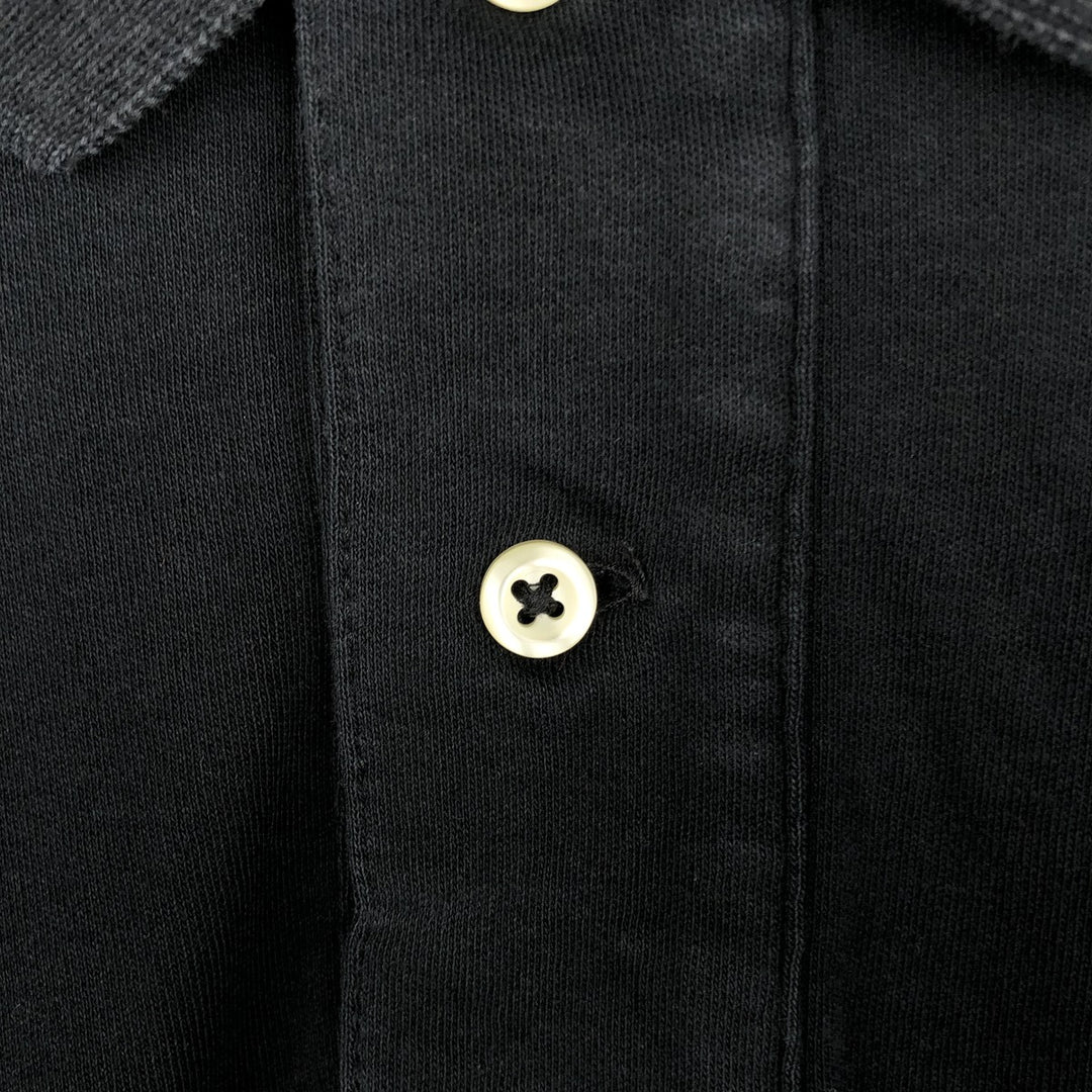 Ralph Lauren POLO by Ralph Lauren long sleeve polo shirt, men's size L cotton black type Vintage Second Hand