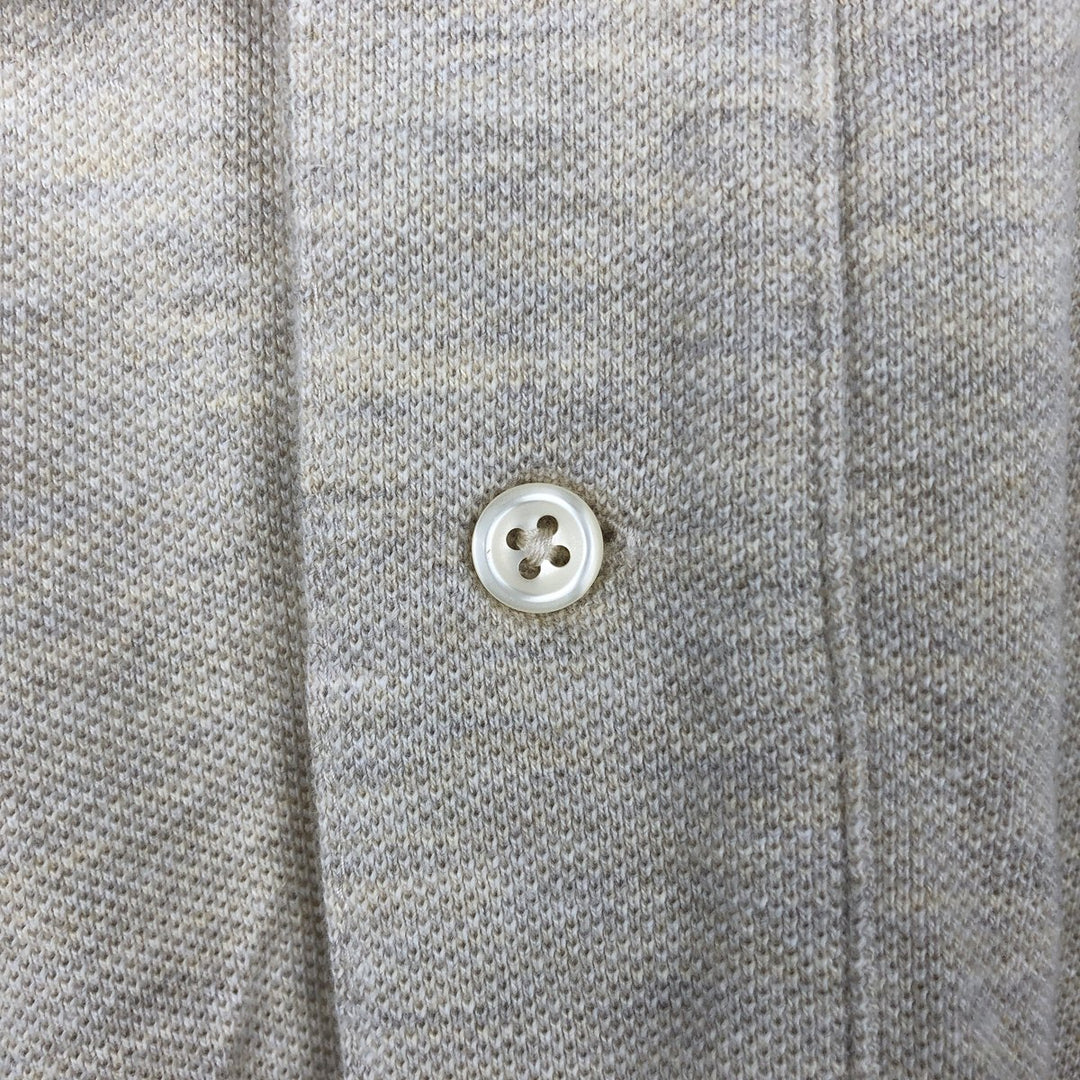 Ralph Lauren POLO by Ralph Lauren long sleeve polo shirt, men's size M cotton Beige type Vintage Second Hand
