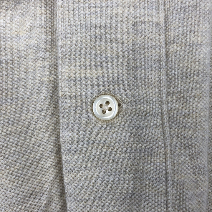 Ralph Lauren POLO by Ralph Lauren long sleeve polo shirt, men's size M cotton Beige type Vintage Second Hand