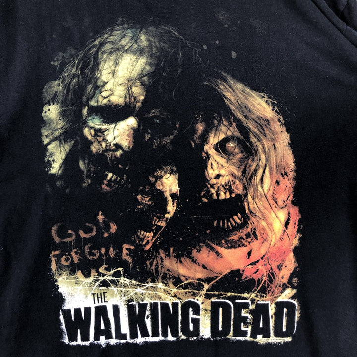 Anvil THE WALKING DEAD Movie T-Shirt (Men's XXL equivalent) cotton black type Vintage Second Hand