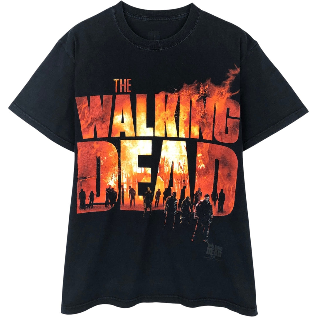 THE WALKING DEAD The Walking Dead Movie T-shirt Men's M size unclear black type Vintage Second Hand