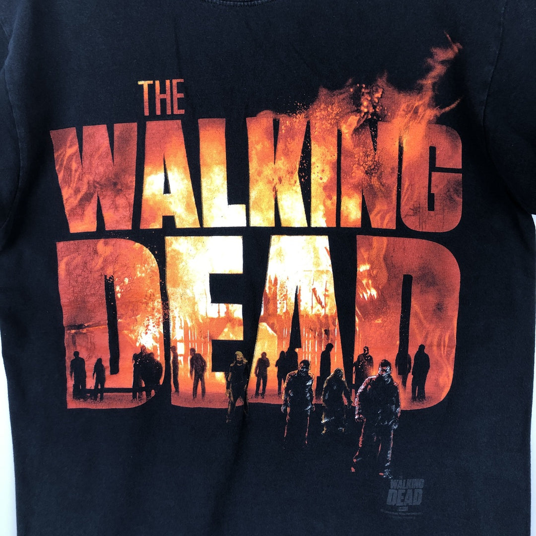 THE WALKING DEAD The Walking Dead Movie T-shirt Men's M size unclear black type Vintage Second Hand