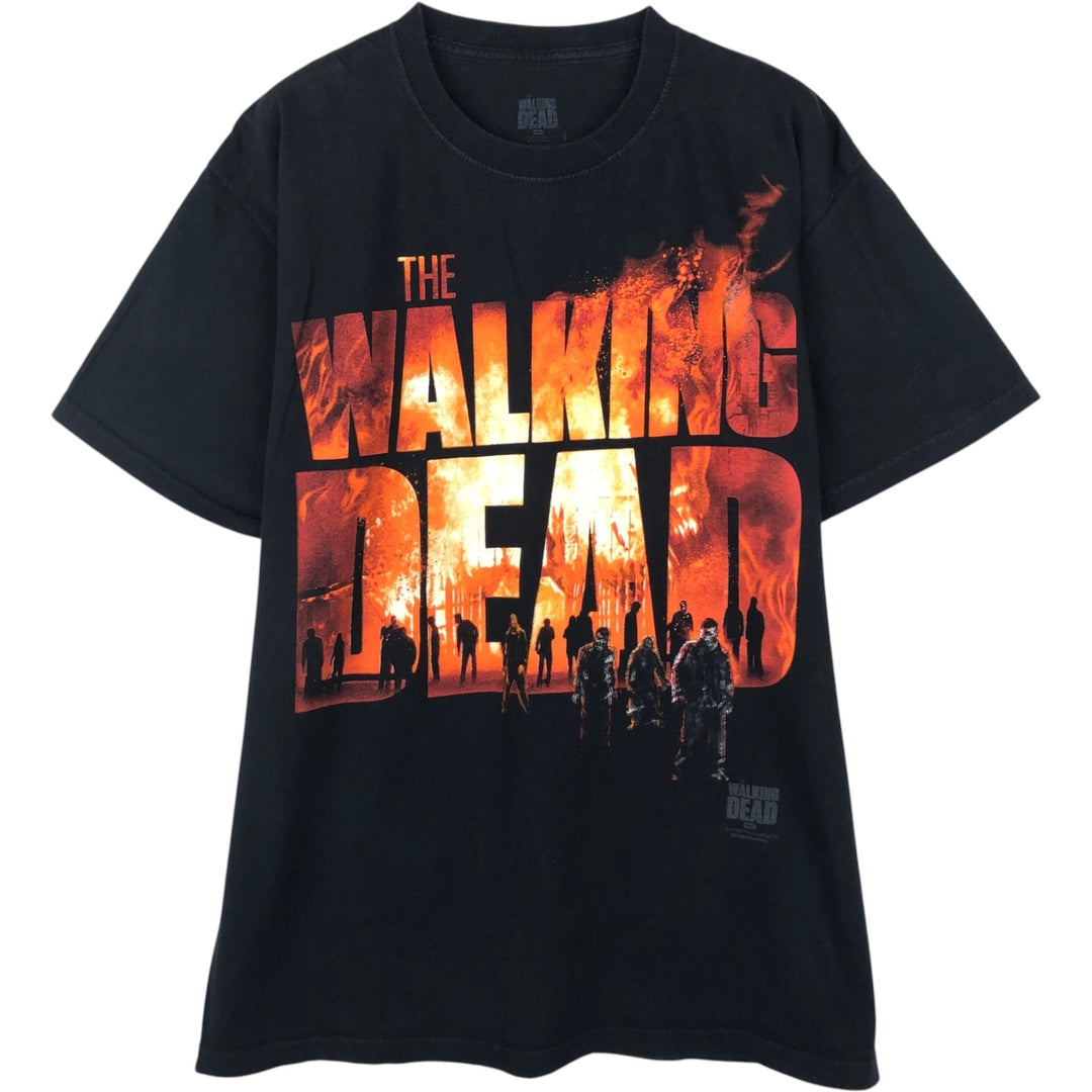 THE WALKING DEAD The Walking Dead Movie T-shirt Men's L size unclear black type Vintage Second Hand