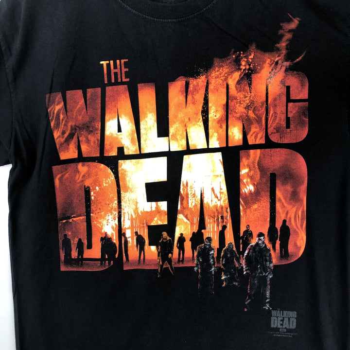 THE WALKING DEAD The Walking Dead Movie T-shirt Men's L size unclear black type Vintage Second Hand