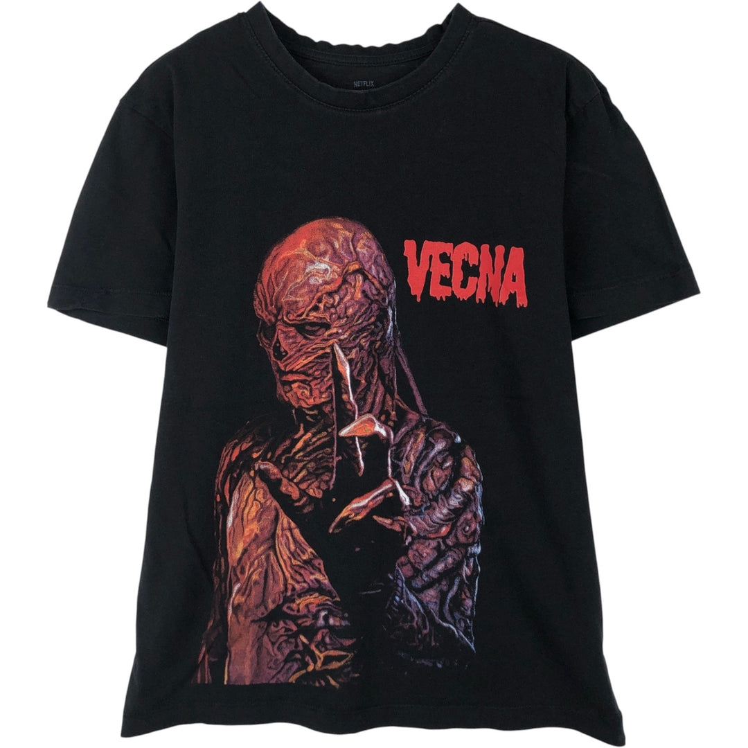 STRANGER THINGS VECNA Movie T-Shirt (Men's Size M) unclear black type Vintage Second Hand