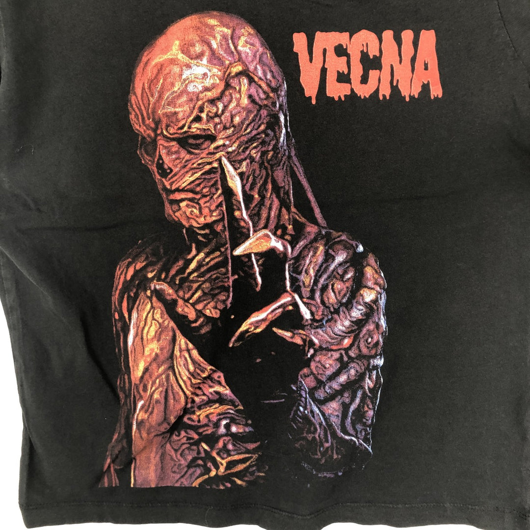 STRANGER THINGS VECNA Movie T-Shirt (Men's Size M) unclear black type Vintage Second Hand