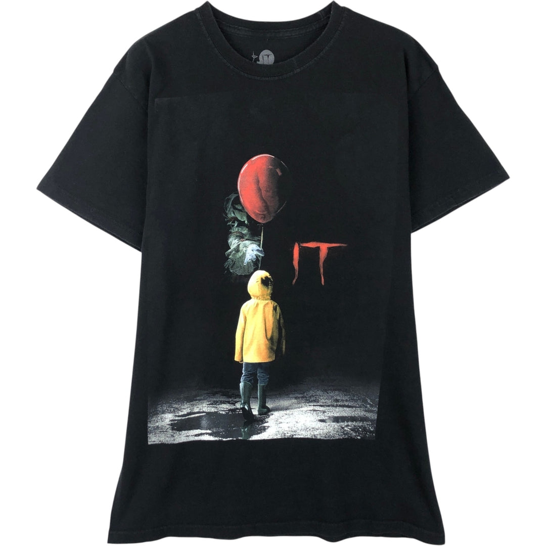 IT Movie T-shirt Men's M size cotton black type Vintage Second Hand