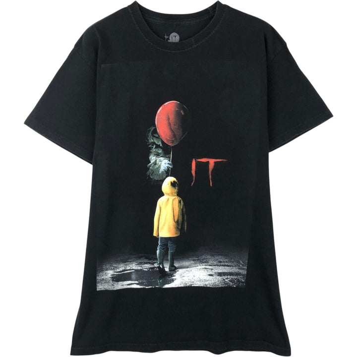 IT Movie T-shirt Men's M size cotton black type Vintage Second Hand