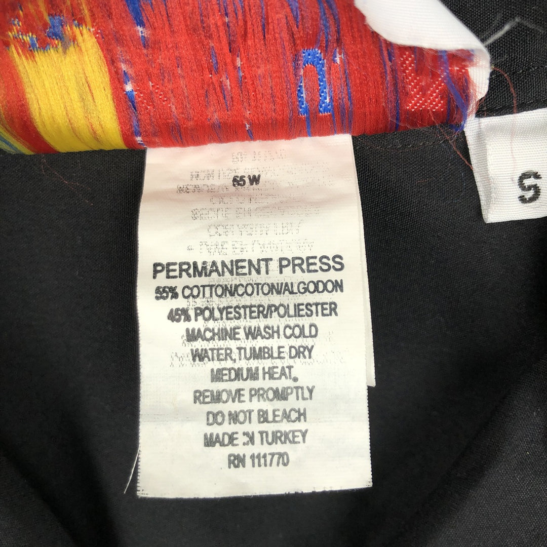 90s-00'S Cruisin USA Open Collar Bowling Shirt, Boxy Shirt, Men's Size S (Equivalent), Vintage cotton black type Vintage Second Hand