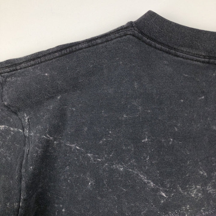 90'S ONEITA POWER-T Shark Pattern Animal T-shirt Made in USA Men's XL Vintage cotton black type Vintage Second Hand
