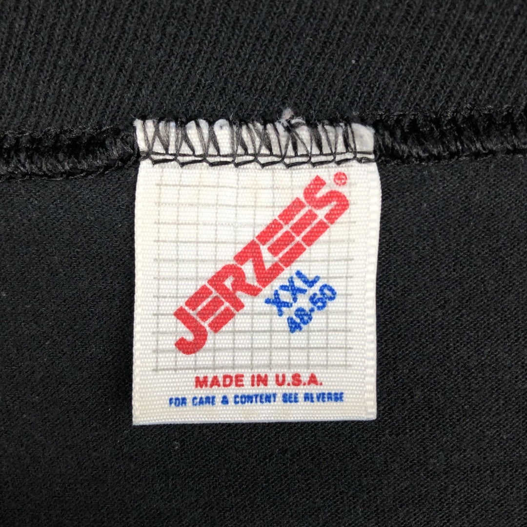80'S Jerzees Black Panther Pattern Animal T-Shirt, Made in USA, Men's XXL equivalent, Vintage cotton black type Vintage Second Hand
