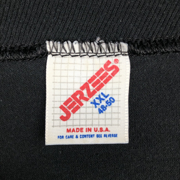 80'S Jerzees Black Panther Pattern Animal T-Shirt, Made in USA, Men's XXL equivalent, Vintage cotton black type Vintage Second Hand
