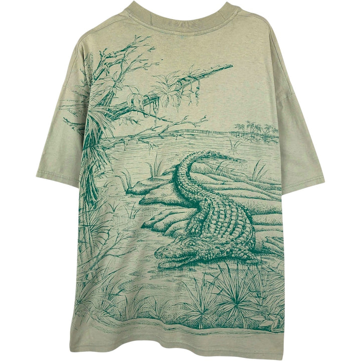 00'S Hanes HEAVYWEIGHT 50 cotton Khaki type sage green Vintage Second Hand