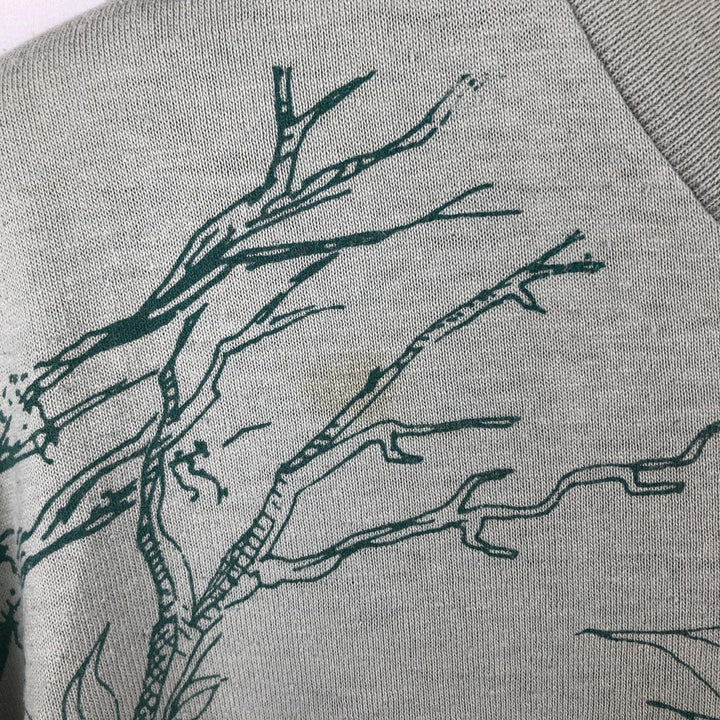 00'S Hanes HEAVYWEIGHT 50 cotton Khaki type sage green Vintage Second Hand