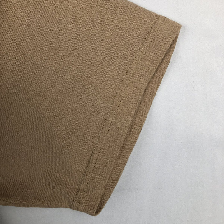 2000'S Hanes Cat Pattern Animal T-Shirt, Men's Size M (approx.) cotton beige type brown Vintage Second Hand