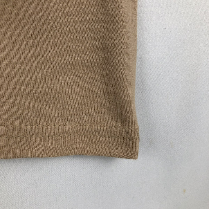 2000'S Hanes Cat Pattern Animal T-Shirt, Men's Size M (approx.) cotton beige type brown Vintage Second Hand