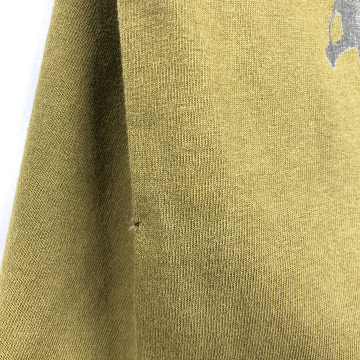 90'S JLM Animal T-shirt, Made in USA, Men's Size L (approx.), Vintage cotton Khaki type Vintage Second Hand