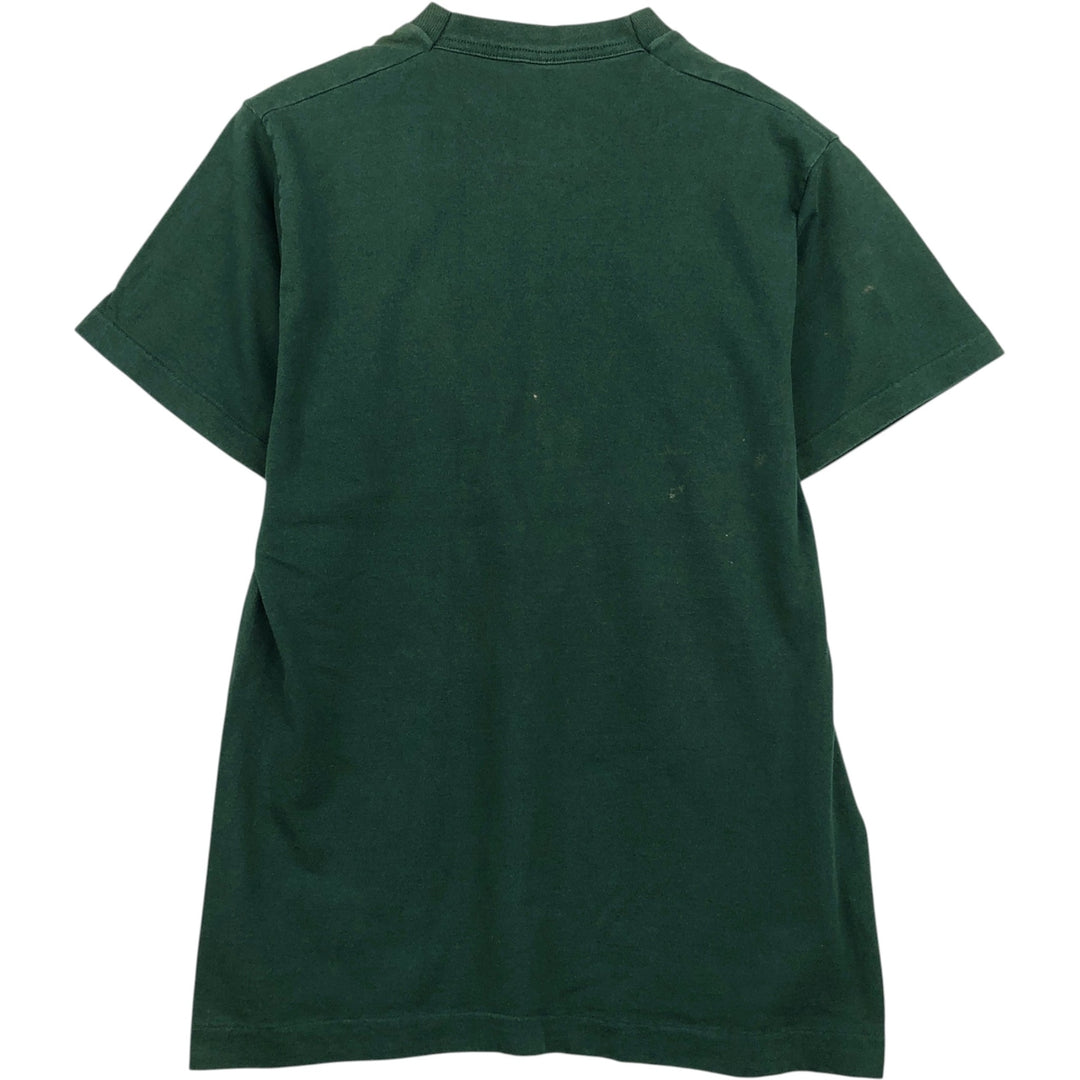 90'S Fruit of the Loom Tiger Pattern Animal T-Shirt, Made in USA, Men's Size M (approx.), Vintage cotton Green type dark green Vintage Second Hand