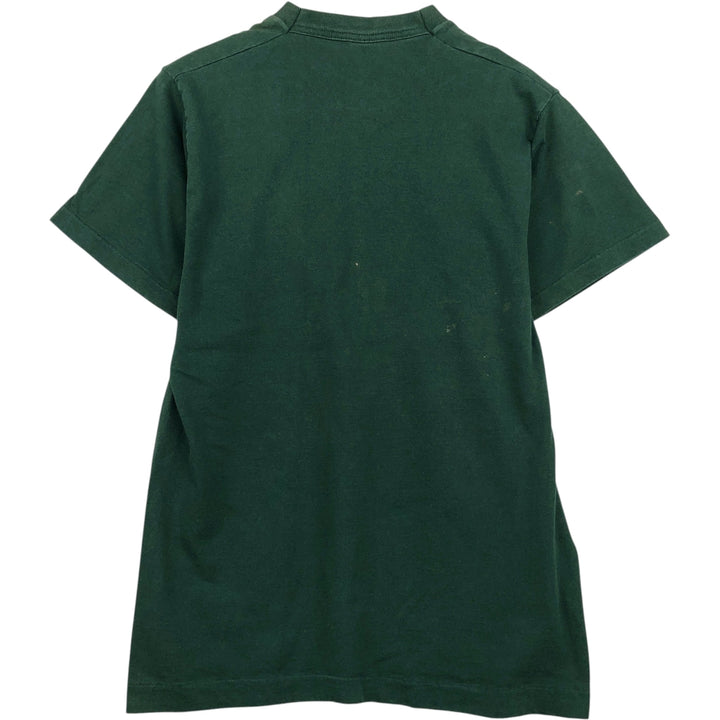 90'S Fruit of the Loom Tiger Pattern Animal T-Shirt, Made in USA, Men's Size M (approx.), Vintage cotton Green type dark green Vintage Second Hand