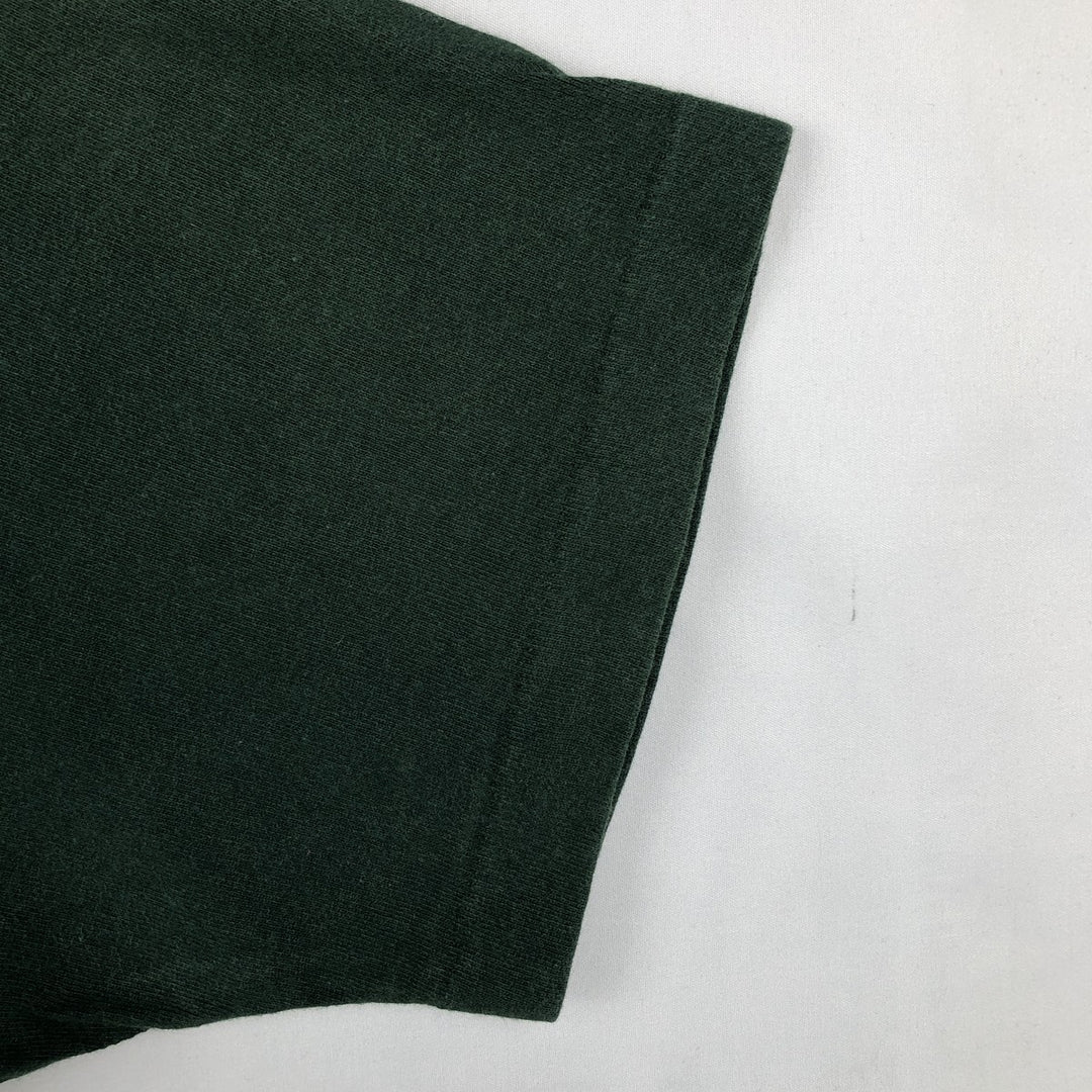 90'S Fruit of the Loom Tiger Pattern Animal T-Shirt, Made in USA, Men's Size M (approx.), Vintage cotton Green type dark green Vintage Second Hand