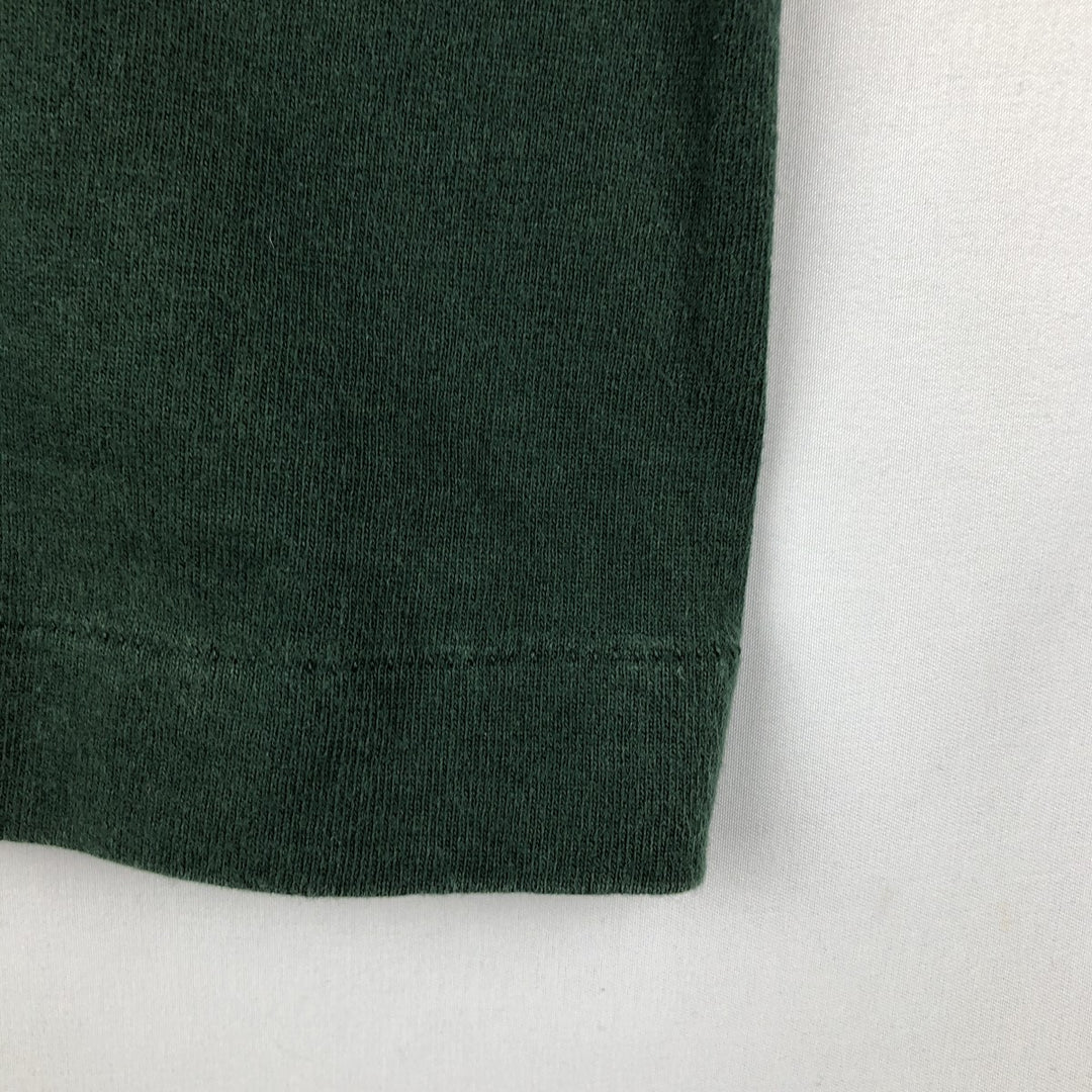 90'S Fruit of the Loom Tiger Pattern Animal T-Shirt, Made in USA, Men's Size M (approx.), Vintage cotton Green type dark green Vintage Second Hand