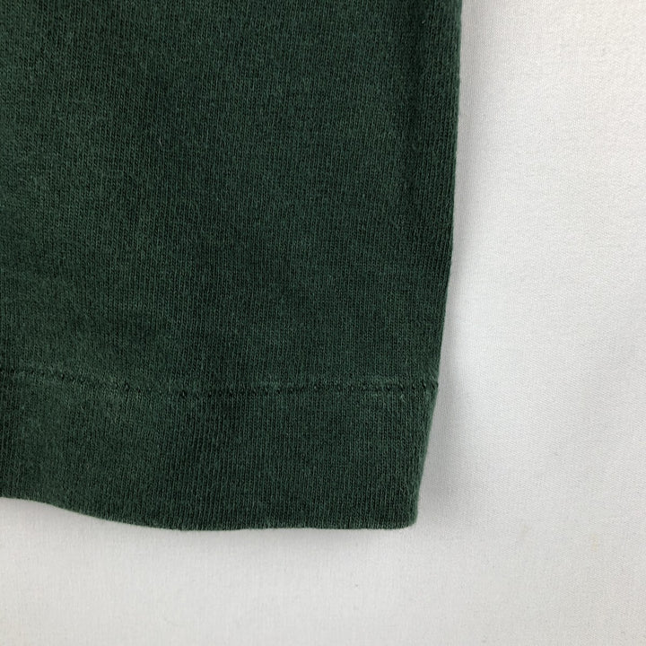90'S Fruit of the Loom Tiger Pattern Animal T-Shirt, Made in USA, Men's Size M (approx.), Vintage cotton Green type dark green Vintage Second Hand