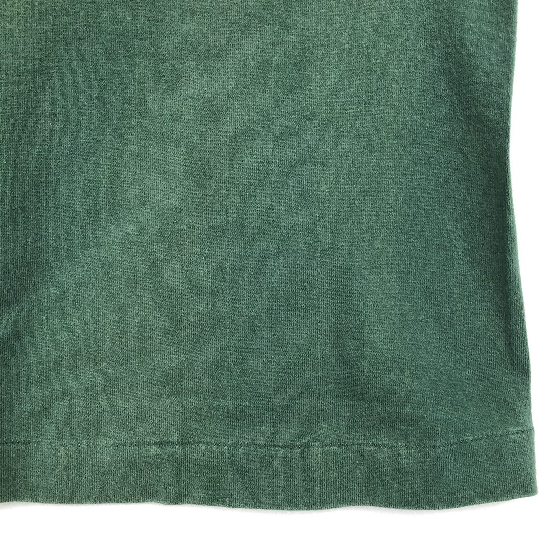 90'S Fruit of the Loom Tiger Pattern Animal T-Shirt, Made in USA, Men's Size M (approx.), Vintage cotton Green type dark green Vintage Second Hand