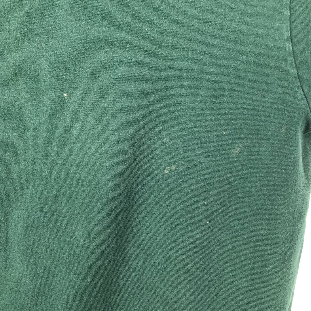 90'S Fruit of the Loom Tiger Pattern Animal T-Shirt, Made in USA, Men's Size M (approx.), Vintage cotton Green type dark green Vintage Second Hand