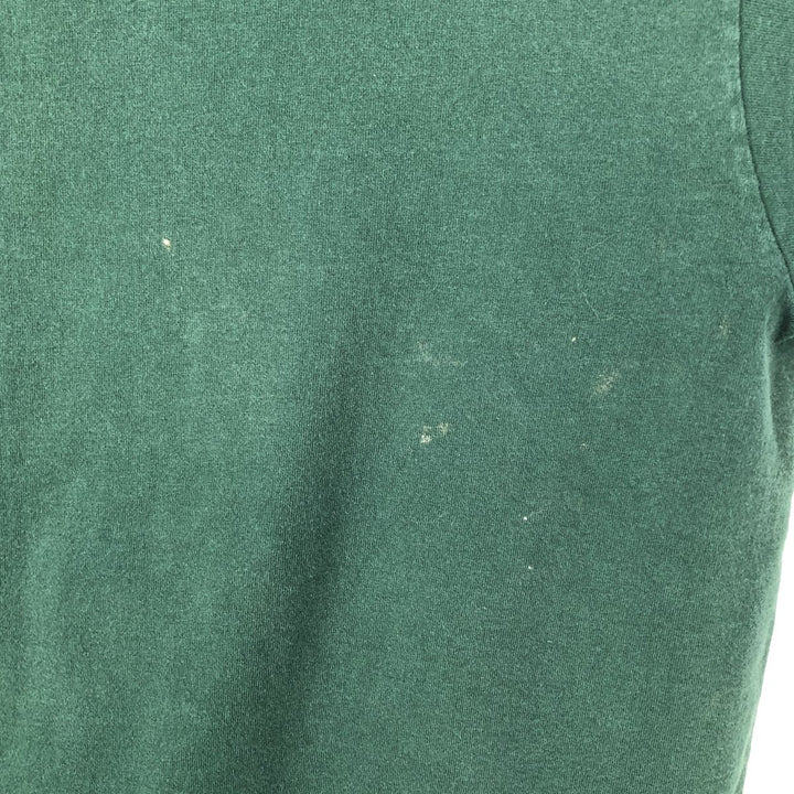 90'S Fruit of the Loom Tiger Pattern Animal T-Shirt, Made in USA, Men's Size M (approx.), Vintage cotton Green type dark green Vintage Second Hand