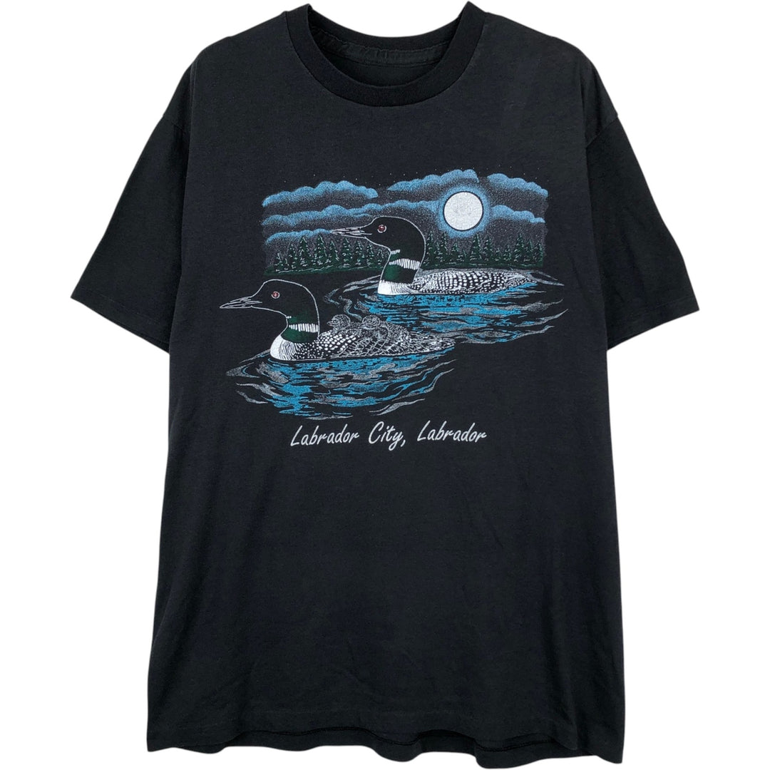 Camo Pattern Animal T-Shirt, Men's Size M (Equivalent), Vintage unclear black type Vintage Second Hand