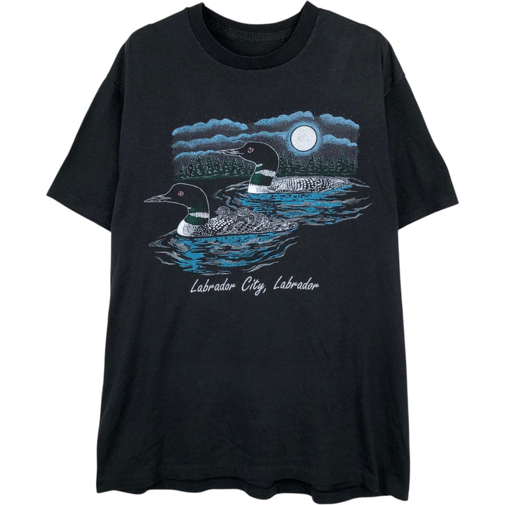 Camo Pattern Animal T-Shirt, Men's Size M (Equivalent), Vintage unclear black type Vintage Second Hand