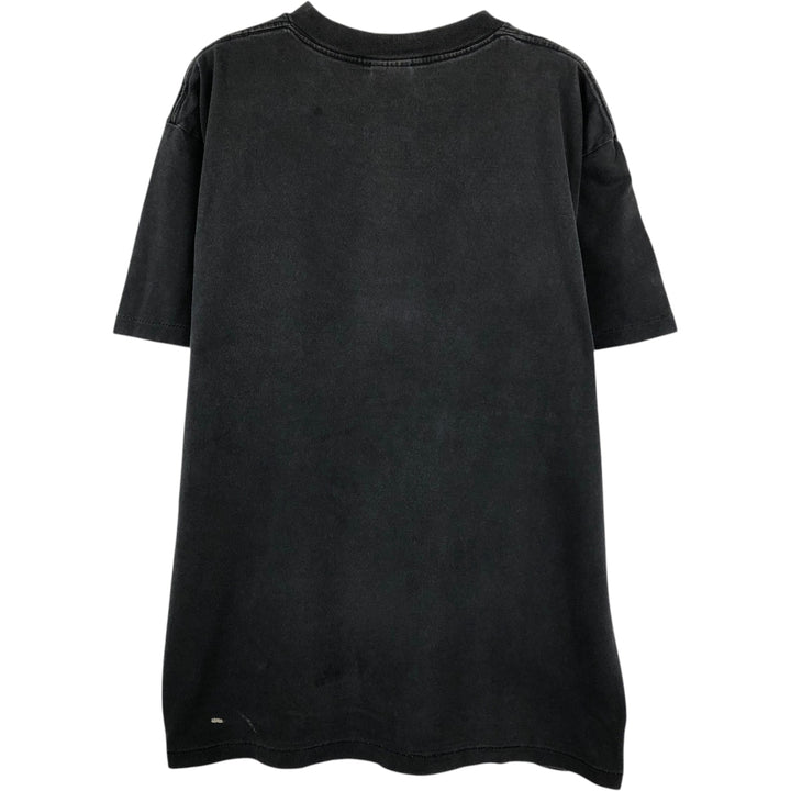 90'S ONEITA POWER-T Wolf Pattern Animal T-Shirt Men's Size L (Equivalent) Vintage cotton black type Vintage Second Hand