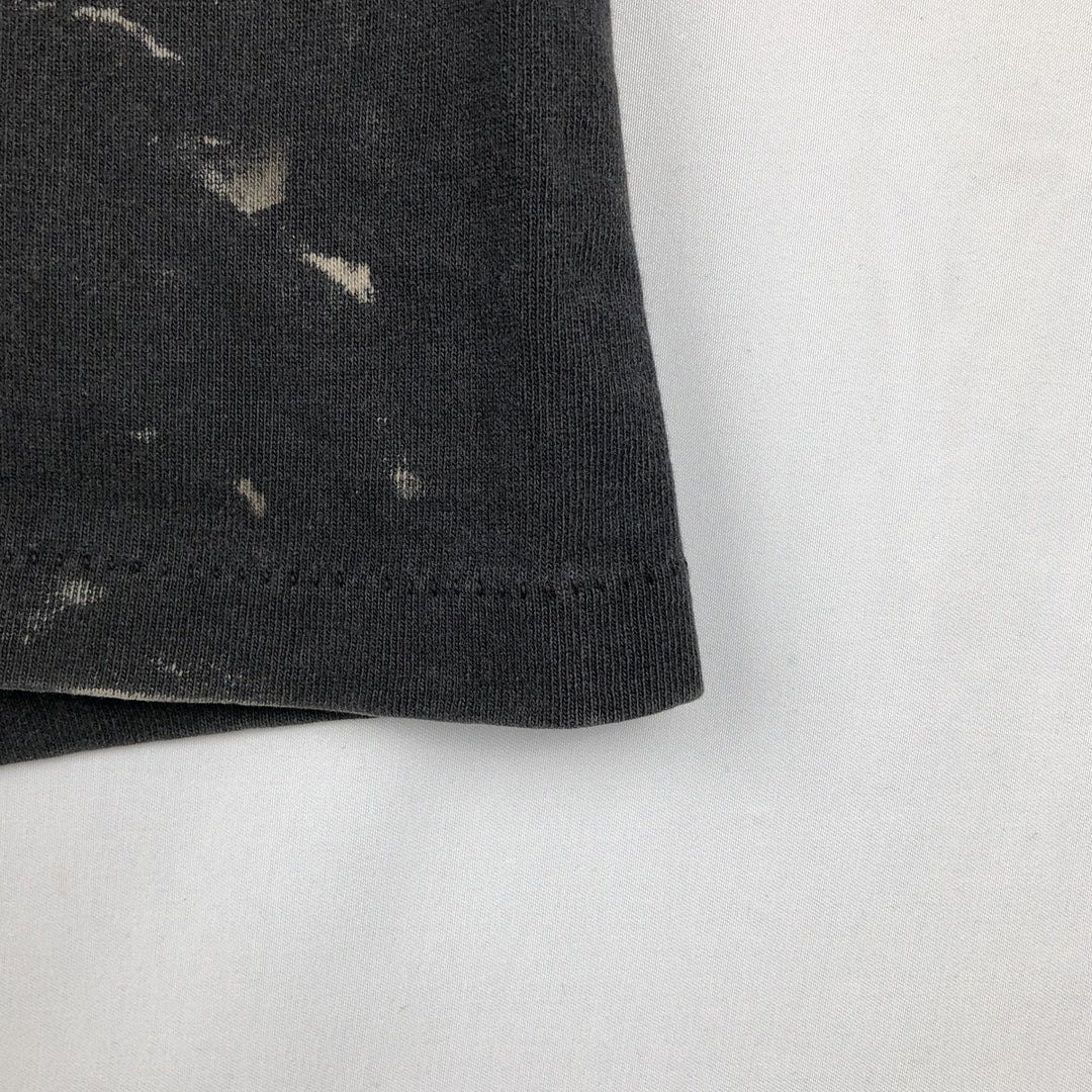 90'S ONEITA POWER-T Wolf Pattern Animal T-Shirt Men's Size L (Equivalent) Vintage cotton black type Vintage Second Hand