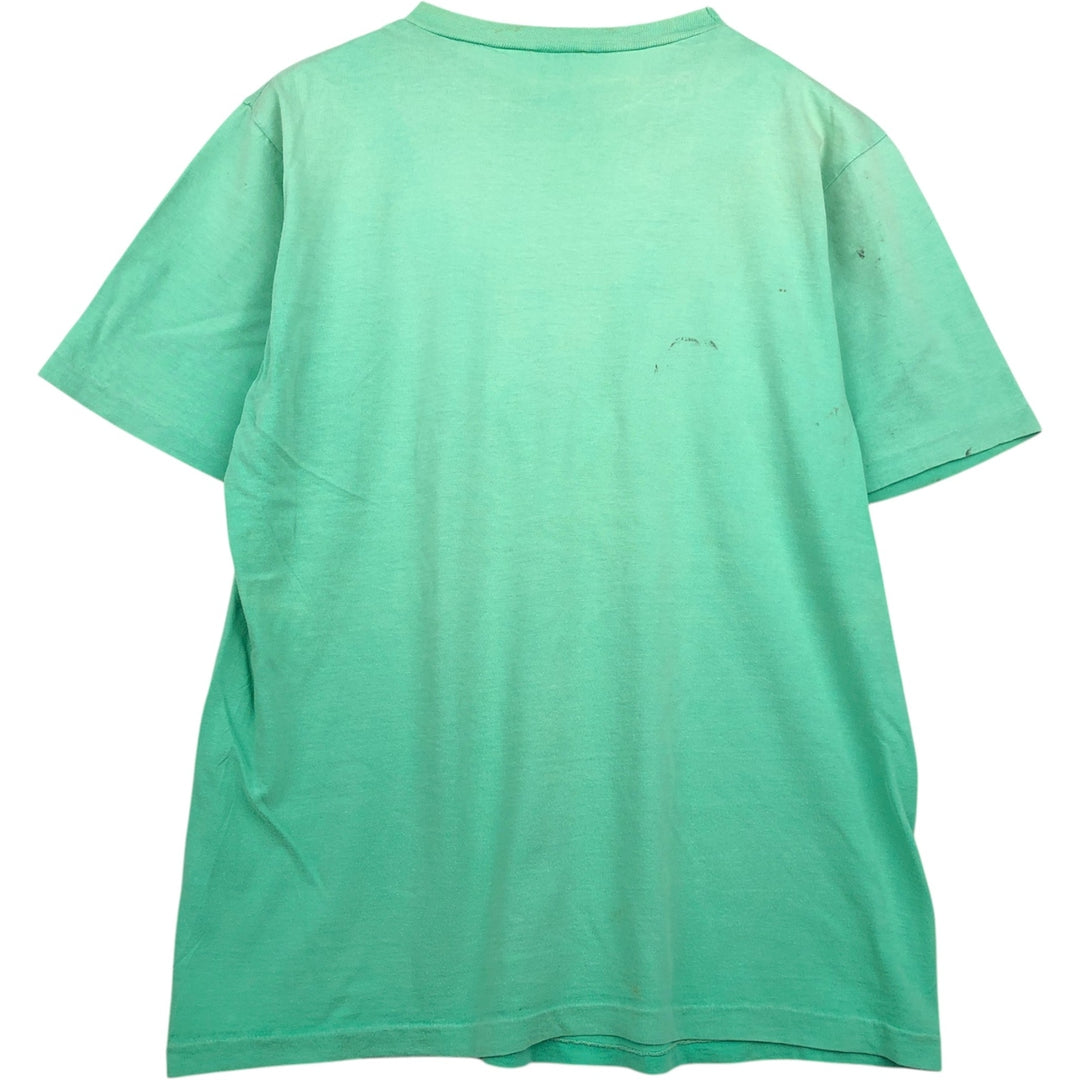 Camo Pattern Animal T-Shirt, Men's Size M (Equivalent), Vintage unclear Emerald green Vintage Second Hand
