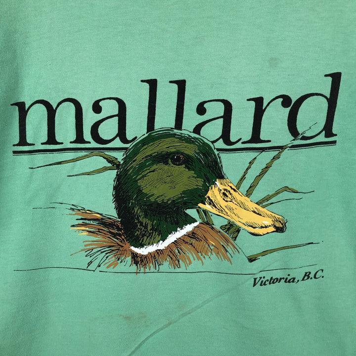 Camo Pattern Animal T-Shirt, Men's Size M (Equivalent), Vintage unclear Emerald green Vintage Second Hand