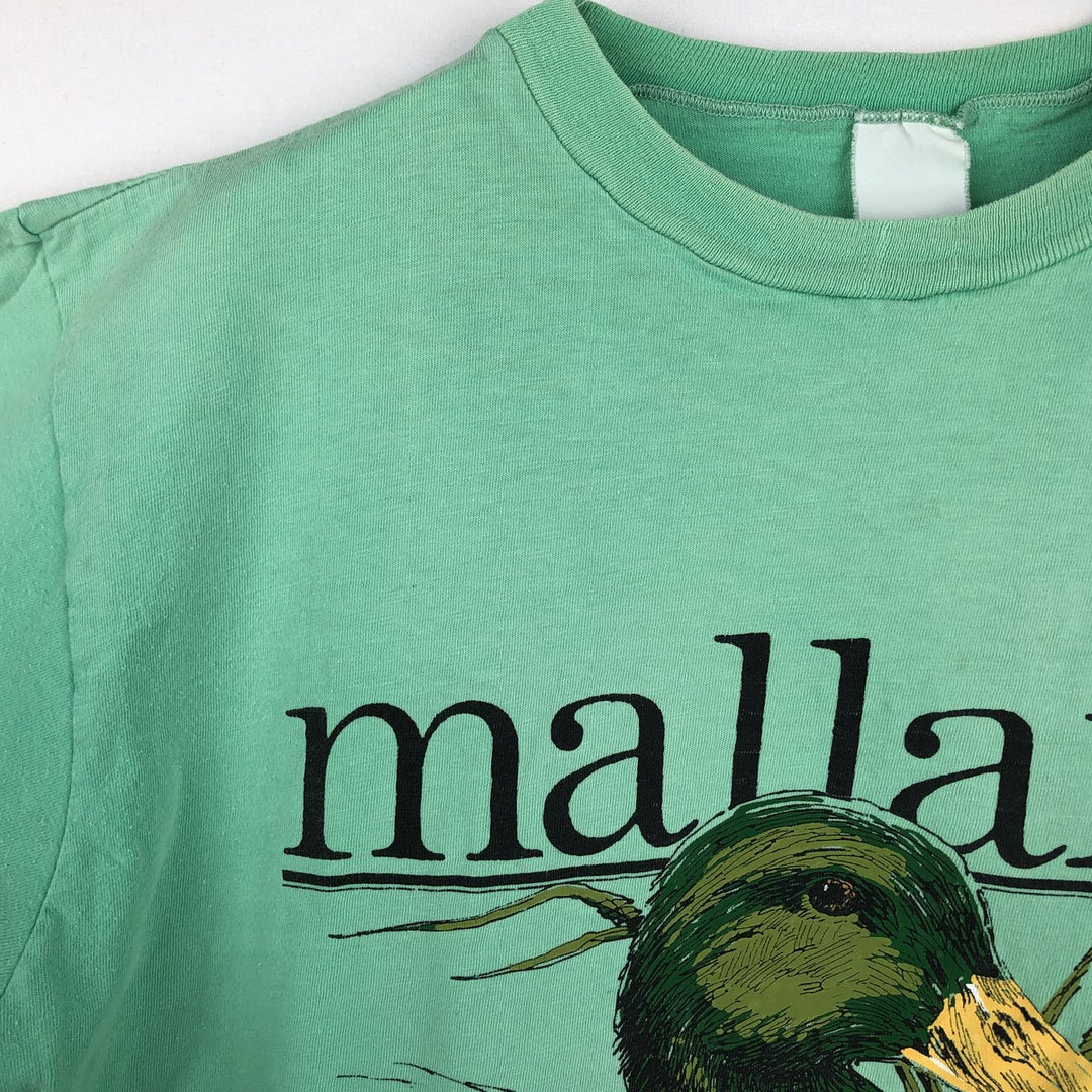 Camo Pattern Animal T-Shirt, Men's Size M (Equivalent), Vintage unclear Emerald green Vintage Second Hand