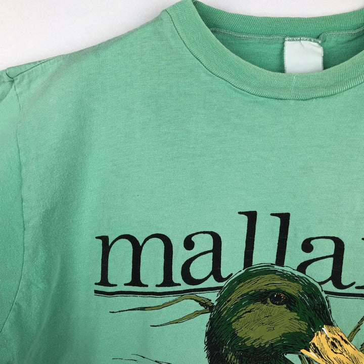 Camo Pattern Animal T-Shirt, Men's Size M (Equivalent), Vintage unclear Emerald green Vintage Second Hand