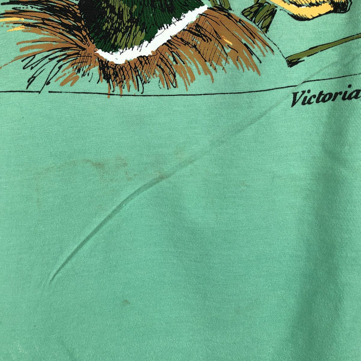 Camo Pattern Animal T-Shirt, Men's Size M (Equivalent), Vintage unclear Emerald green Vintage Second Hand