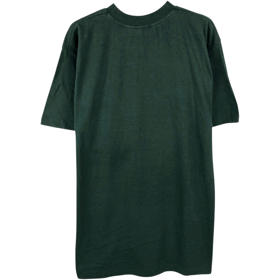 90'S BARA-QU-DA Camo Pattern Animal T-Shirt, Made in Canada, Men's Size L (approx.), Vintage cotton green type Vintage Second Hand