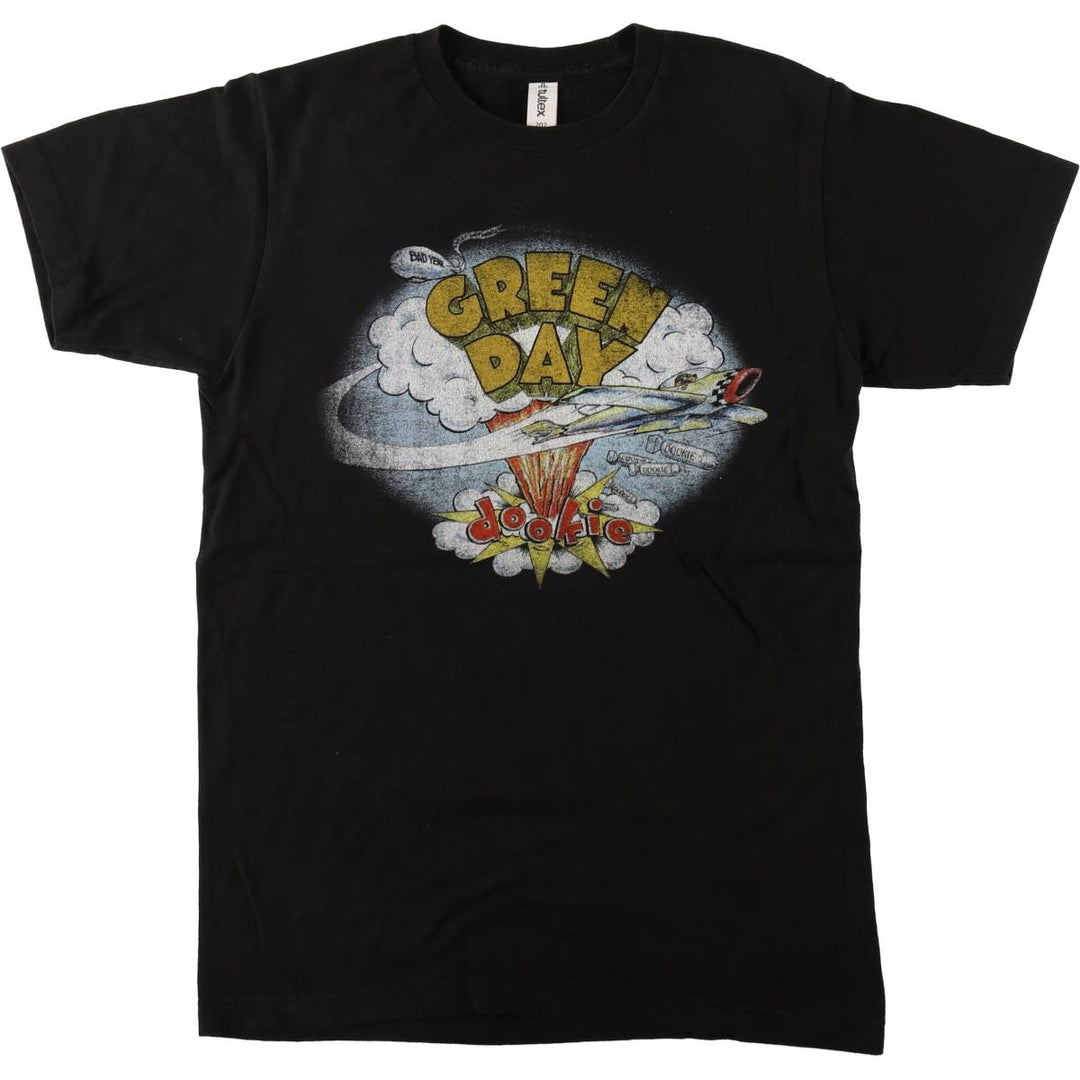 Tultex Green Day Band T-Shirt (Men's Size S) cotton black type Vintage Second Hand