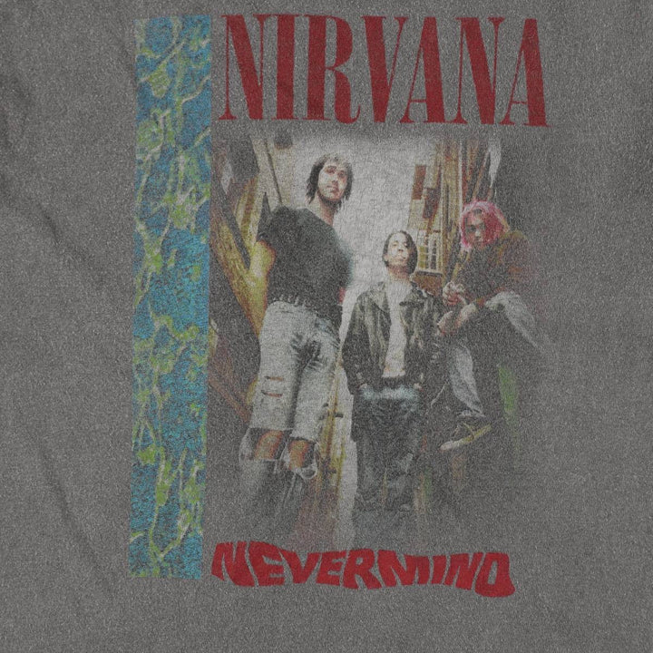 NIRVANA Nirvana Band T-shirt, Band T, Men's S size unclear Charcoal Vintage Second Hand