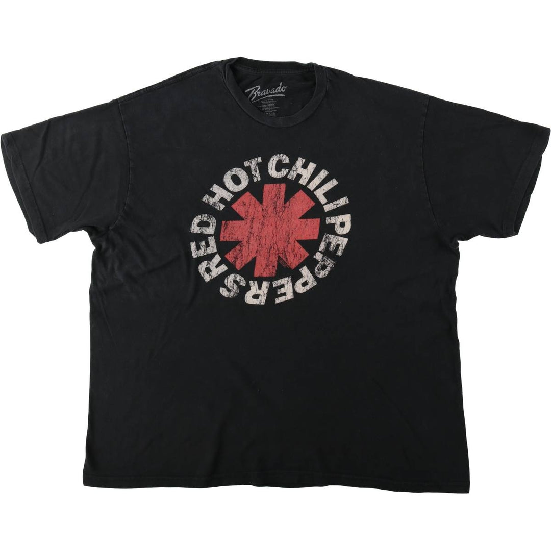 BRAVADO RED HOT CHILI PEPPERS Red Hot Chili Peppers Band T-Shirt Band Tee Men's XXL cotton black type Vintage Second Hand