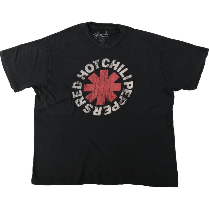 BRAVADO RED HOT CHILI PEPPERS Red Hot Chili Peppers Band T-Shirt Band Tee Men's XXL cotton black type Vintage Second Hand