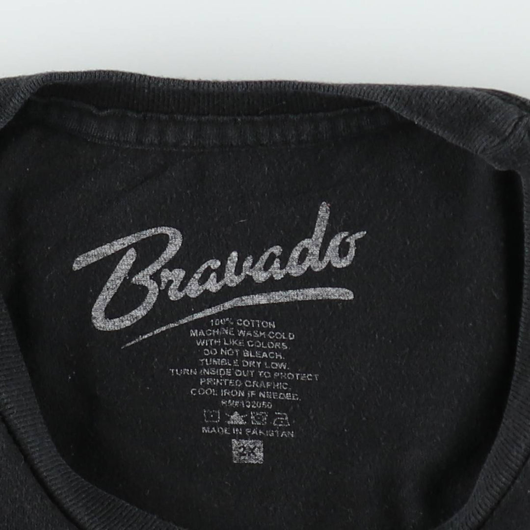 BRAVADO RED HOT CHILI PEPPERS Red Hot Chili Peppers Band T-Shirt Band Tee Men's XXL cotton black type Vintage Second Hand