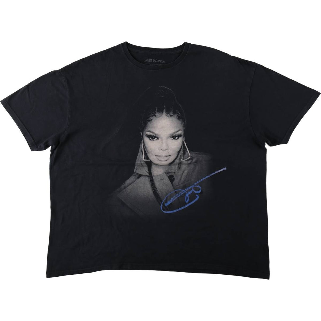 JANET JACKSON Janet Jackson Band T-Shirt, Men's XXL unclear black type Vintage Second Hand
