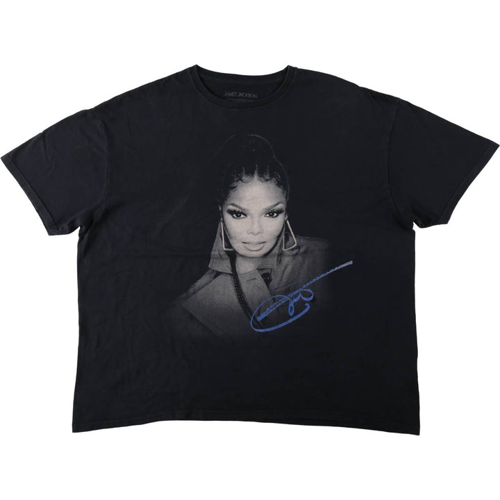 JANET JACKSON Janet Jackson Band T-Shirt, Men's XXL unclear black type Vintage Second Hand