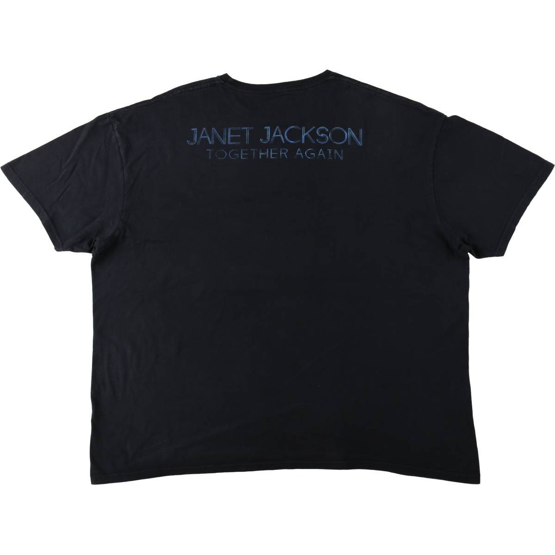 JANET JACKSON Janet Jackson Band T-Shirt, Men's XXL unclear black type Vintage Second Hand